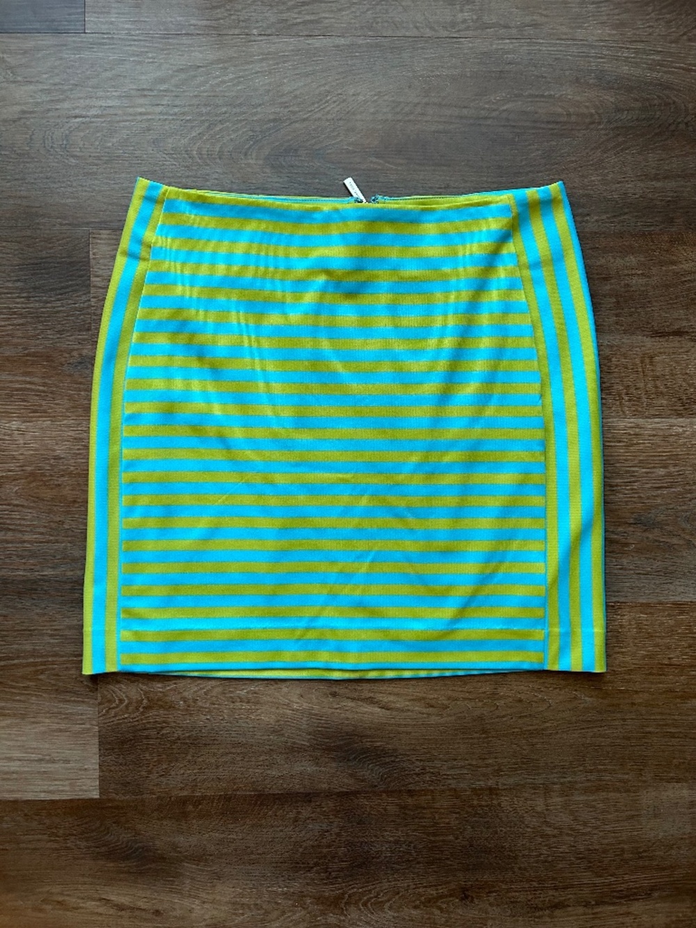Michael Michael Kors Striped Pencil Skirt Blue Green Women's Size 10